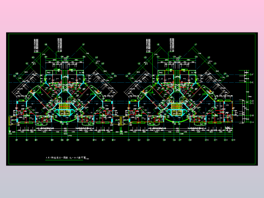 A、B、C住宅三~四、九~十八层平面图