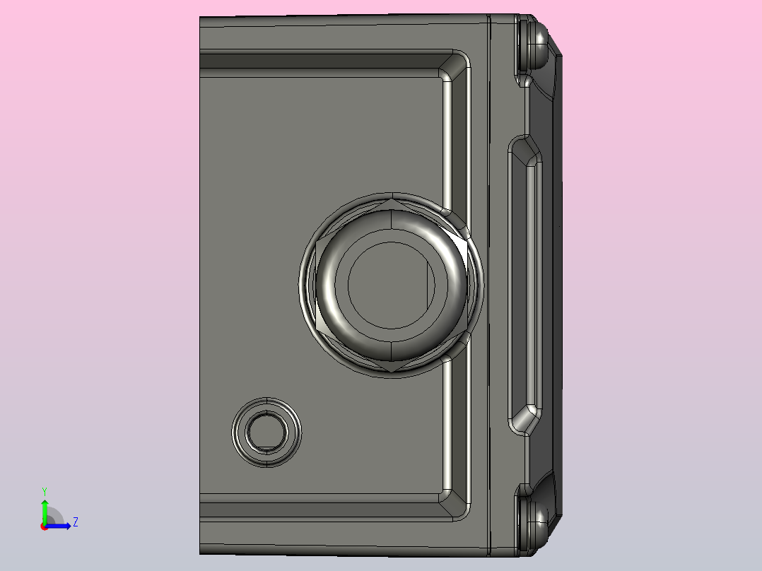 电磁制动减速电机B370H01-U-3～25左视图