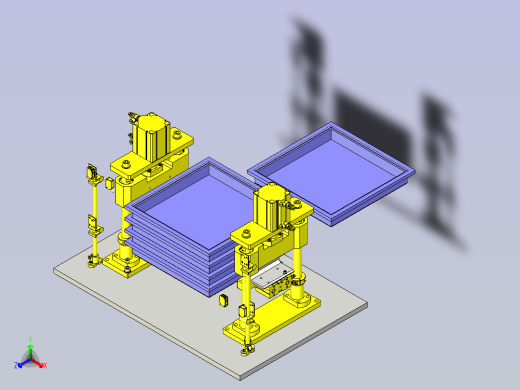 一款托盘堆积组件3D图模型