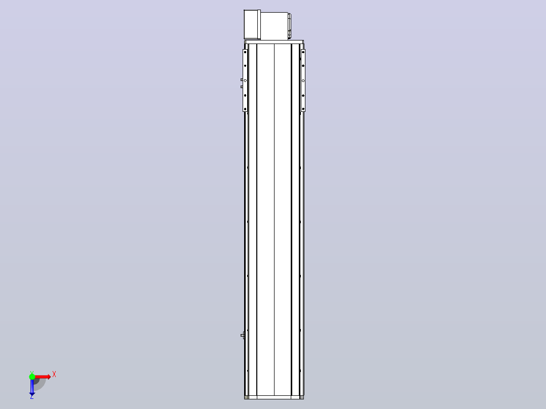 MTB22M标准皮带滑台[MTB22M-L40-950-RD-P75-C3]俯视图