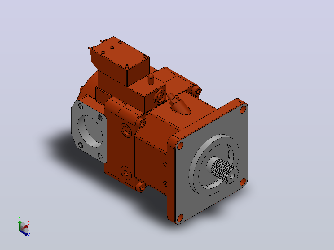 SC2V190R 变量柱塞泵(A11VLO190)[SC2V190R 变量柱塞泵(A11VLO190)]正等轴测图