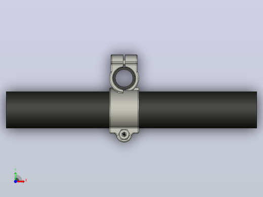 15mm х 25mm交叉固定管支架前视缩略图
