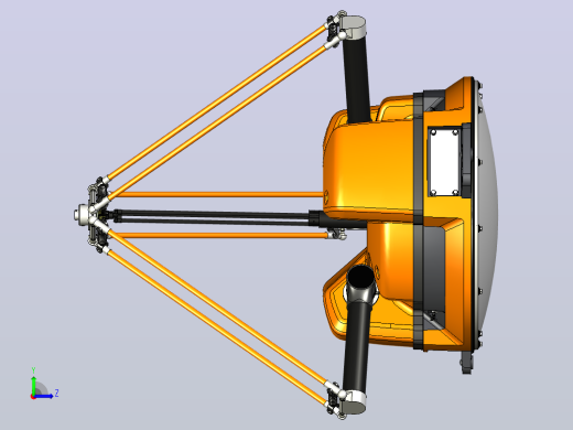 ABB机械手  IRB 360 FlexPicker 机器人3D模型左视缩略图