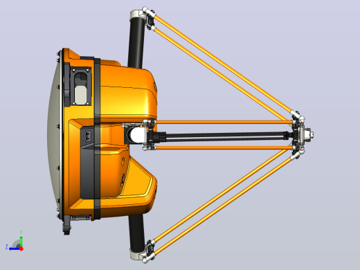 ABB机械手  IRB 360 FlexPicker 机器人3D模型右视缩略图