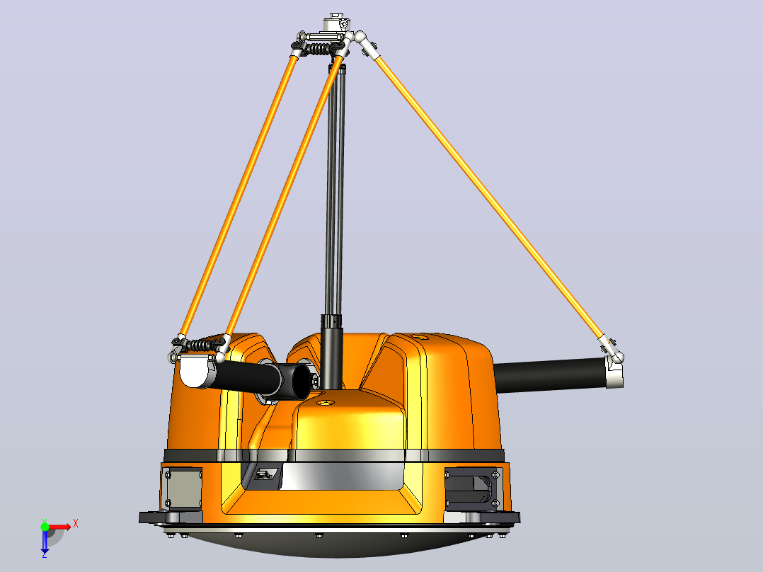 ABB机械手  IRB 360 FlexPicker 机器人3D模型俯视图