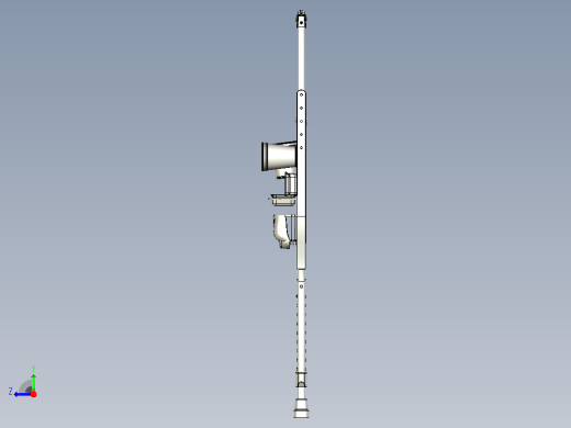 一种多功能医疗拐杖3D模型右视缩略图