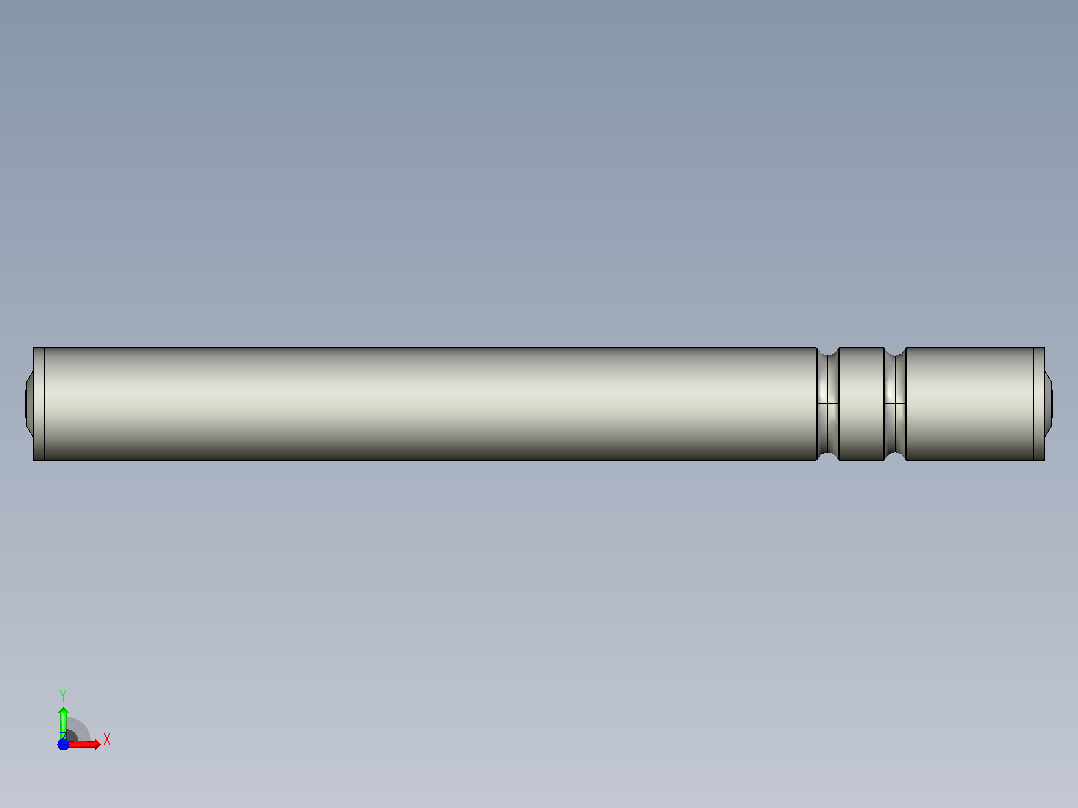 FO2-D50X1.5T-AGL457-RL450-C1塑料双槽O带输送滚筒前视图