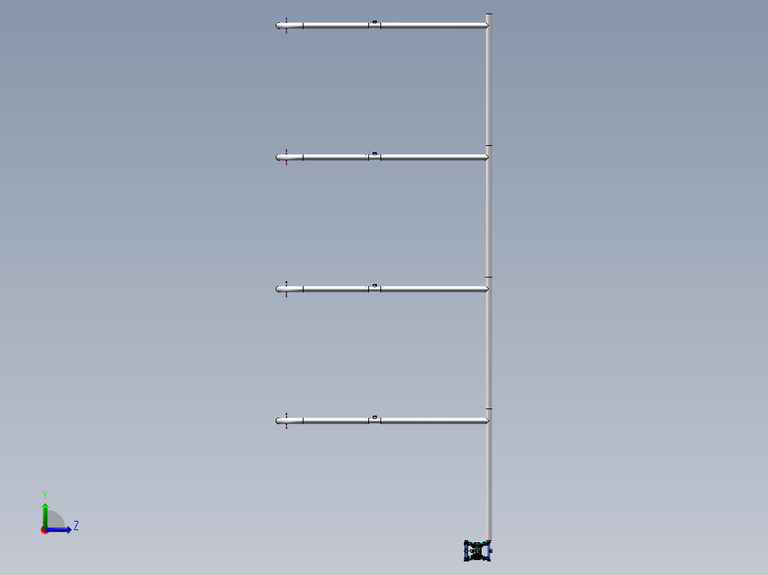 汽车淋雨试验装置设计(sw12+说明书)左视图
