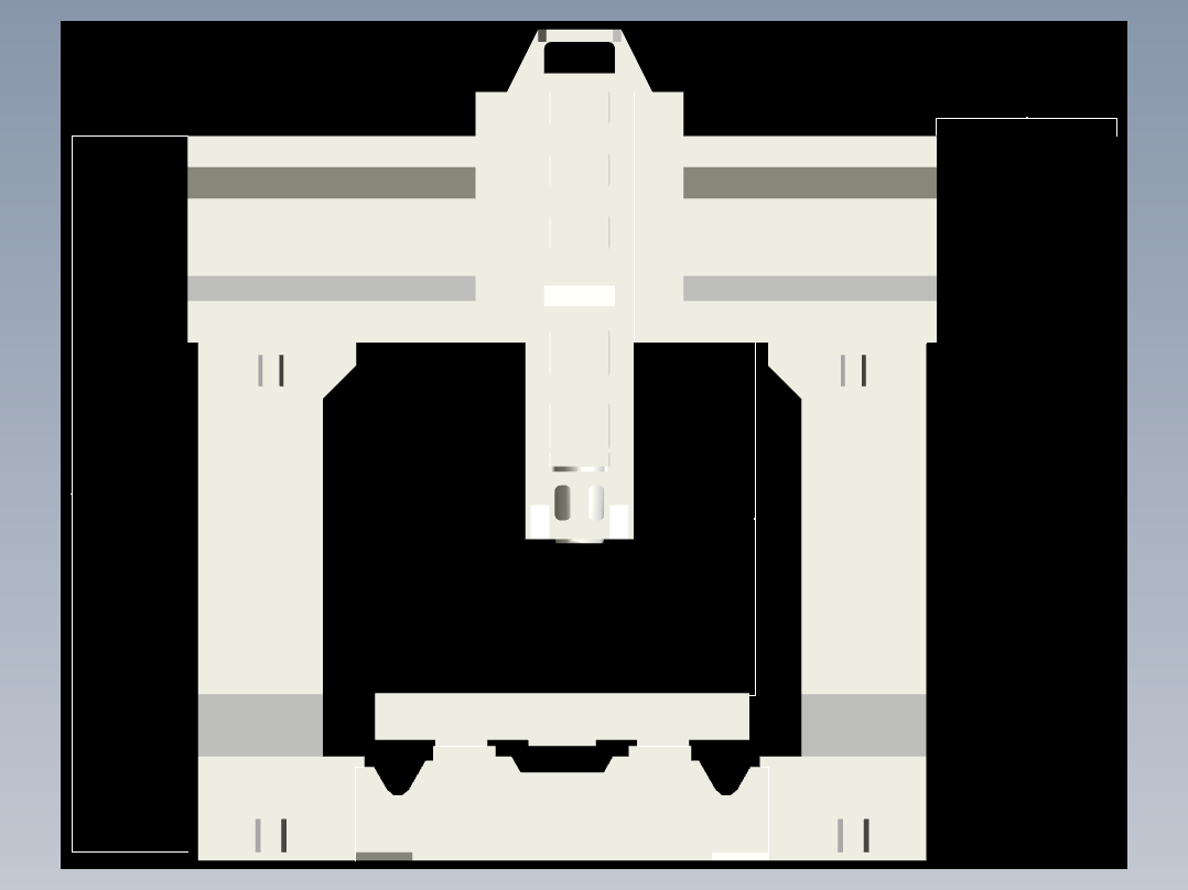 龙门铣 平面&amp立体图纸