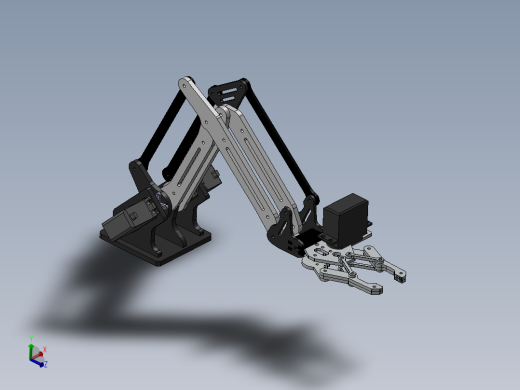 Acrylic机械臂3D图纸 Solidworks设计