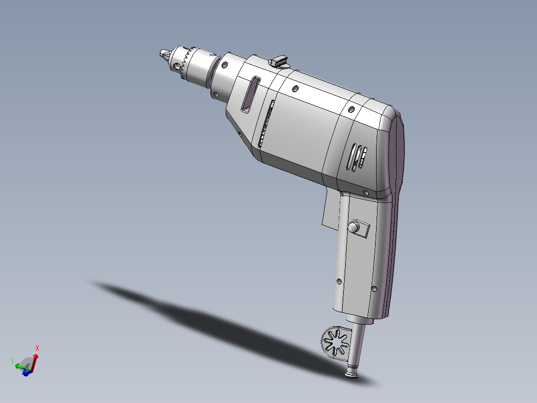 电钻内部详细 3D图纸 机械设备 3D模型设计素材