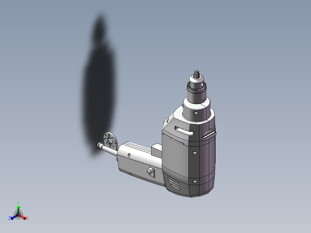 电钻内部详细 3D图纸 机械设备 3D模型设计素材正等轴测图