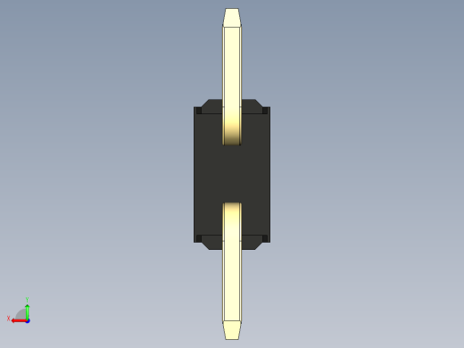 彩色公排针 100mil 2.54mm 系列-DS1022_black_02p_100mil_TypeSMT_rev1.0后视缩略图