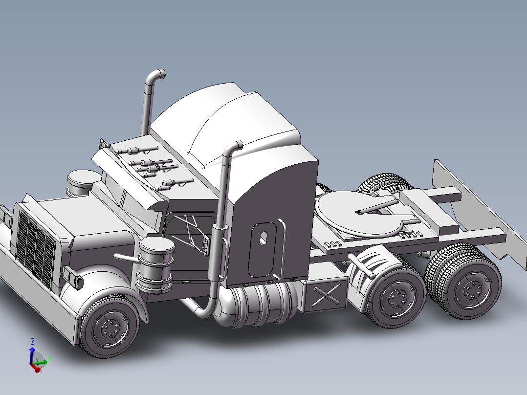 16.king卡车 3d模型图纸