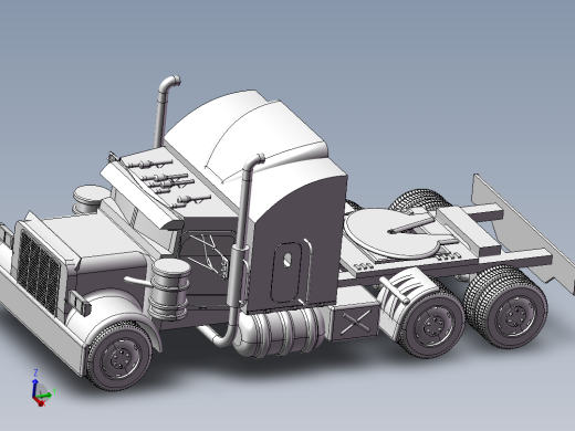 16.king卡车 3d模型图纸