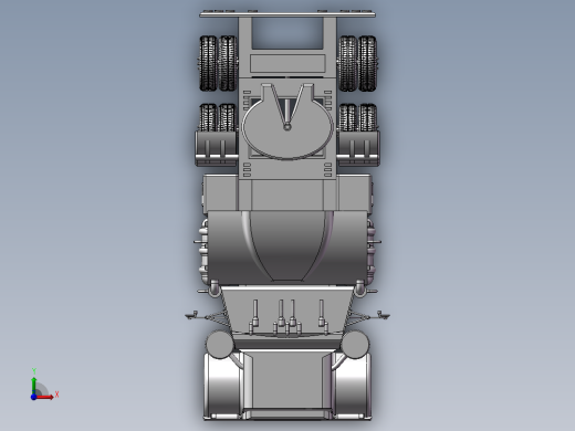 16.king卡车 3d模型图纸前视缩略图