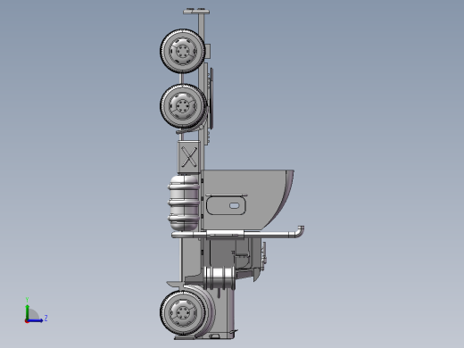 16.king卡车 3d模型图纸左视缩略图