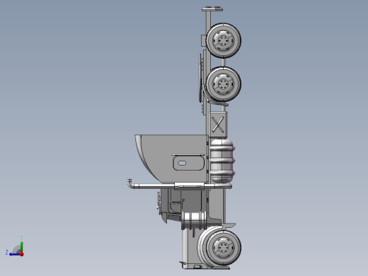 16.king卡车 3d模型图纸右视缩略图