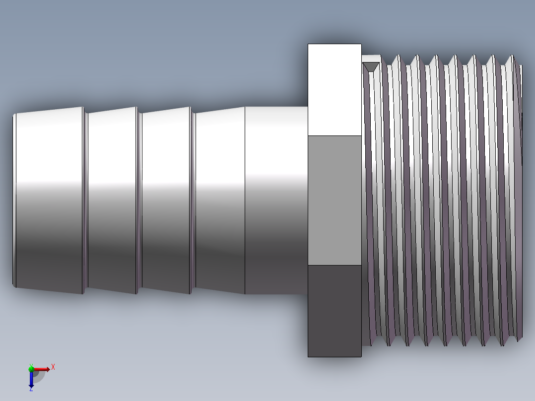 水管接头-有边 [DN25X21]俯视图