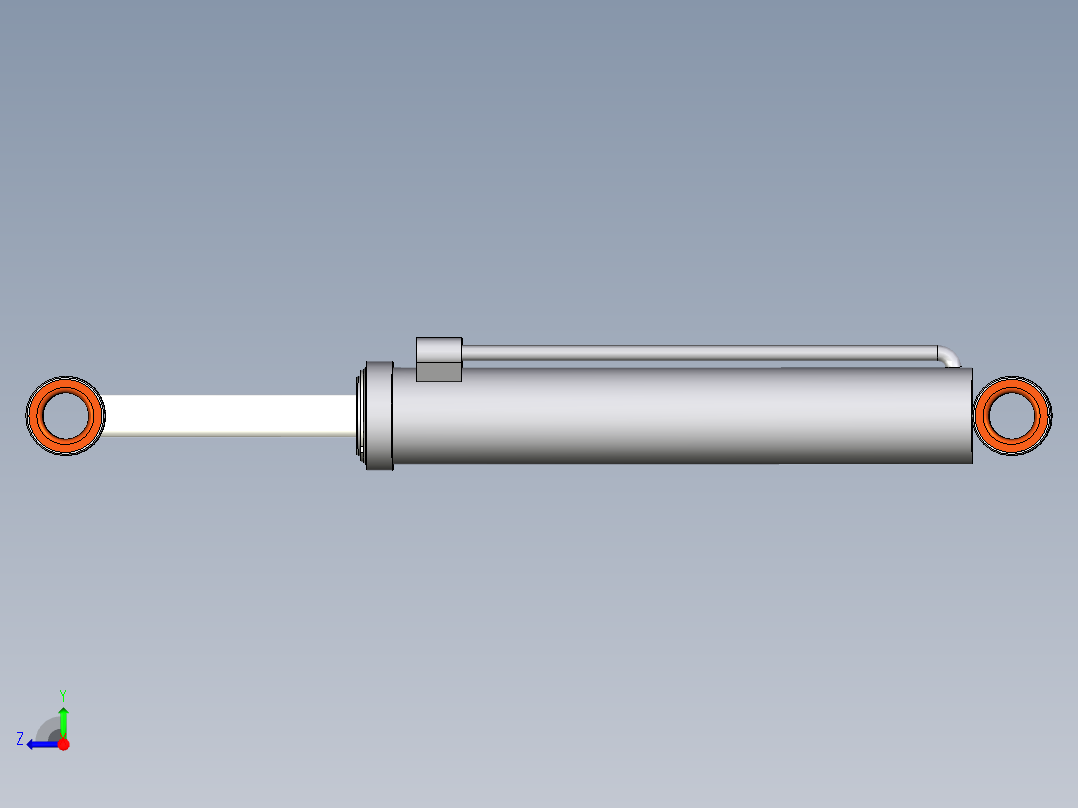 液压油缸右视图