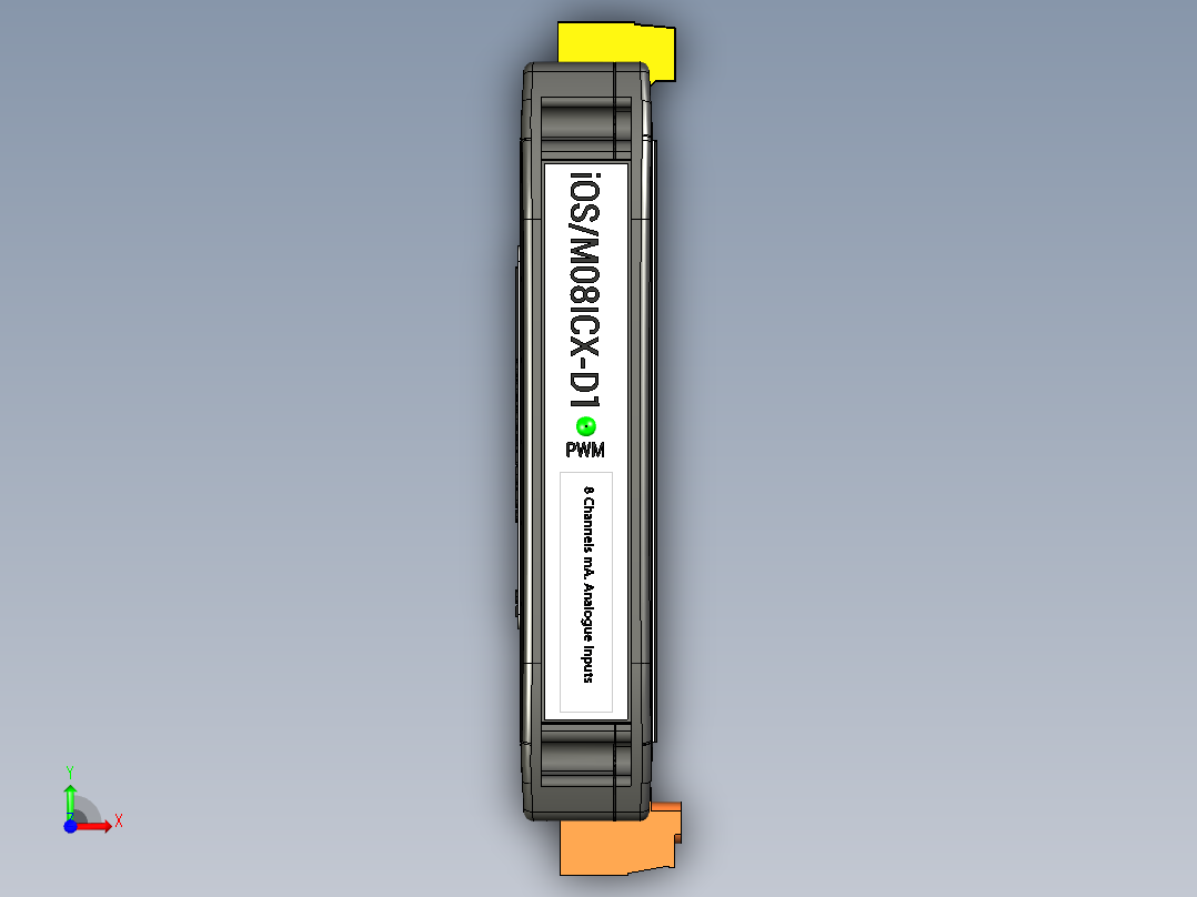 os-m08icx-d1-远程 IO 模块前视图