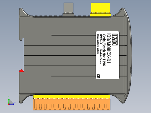 os-m08icx-d1-远程 IO 模块左视缩略图