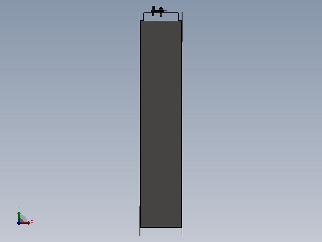 汽车喷漆房前视图