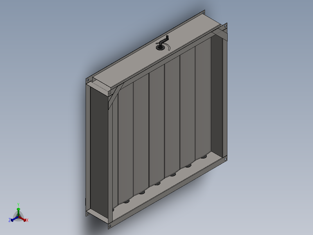 汽车喷漆房正等轴测图