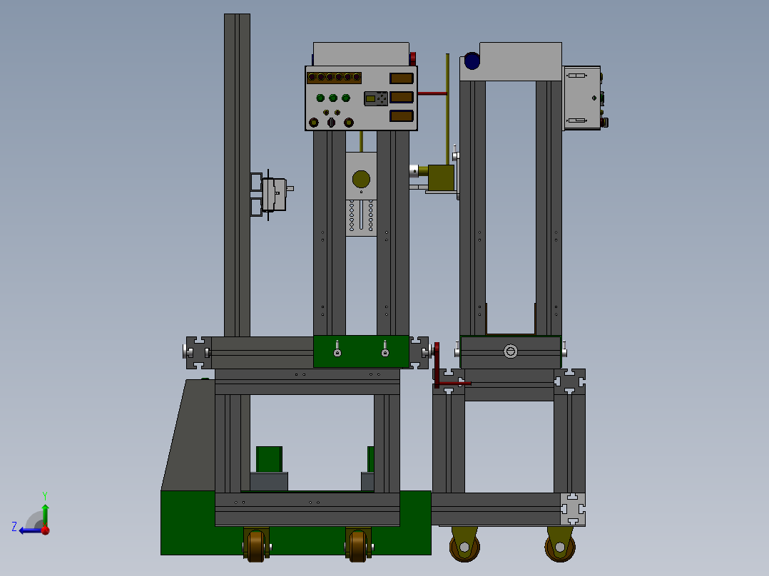 开关齿轮耐久性试验机右视图