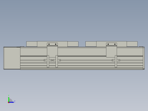 直线模组WG-LHC12-S150-R设计图纸左视缩略图