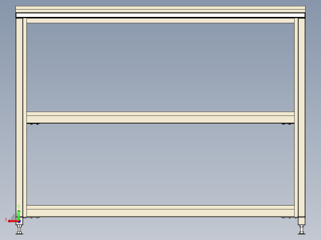 金属板餐桌后视图