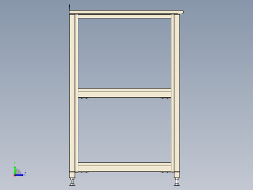 金属板餐桌左视缩略图