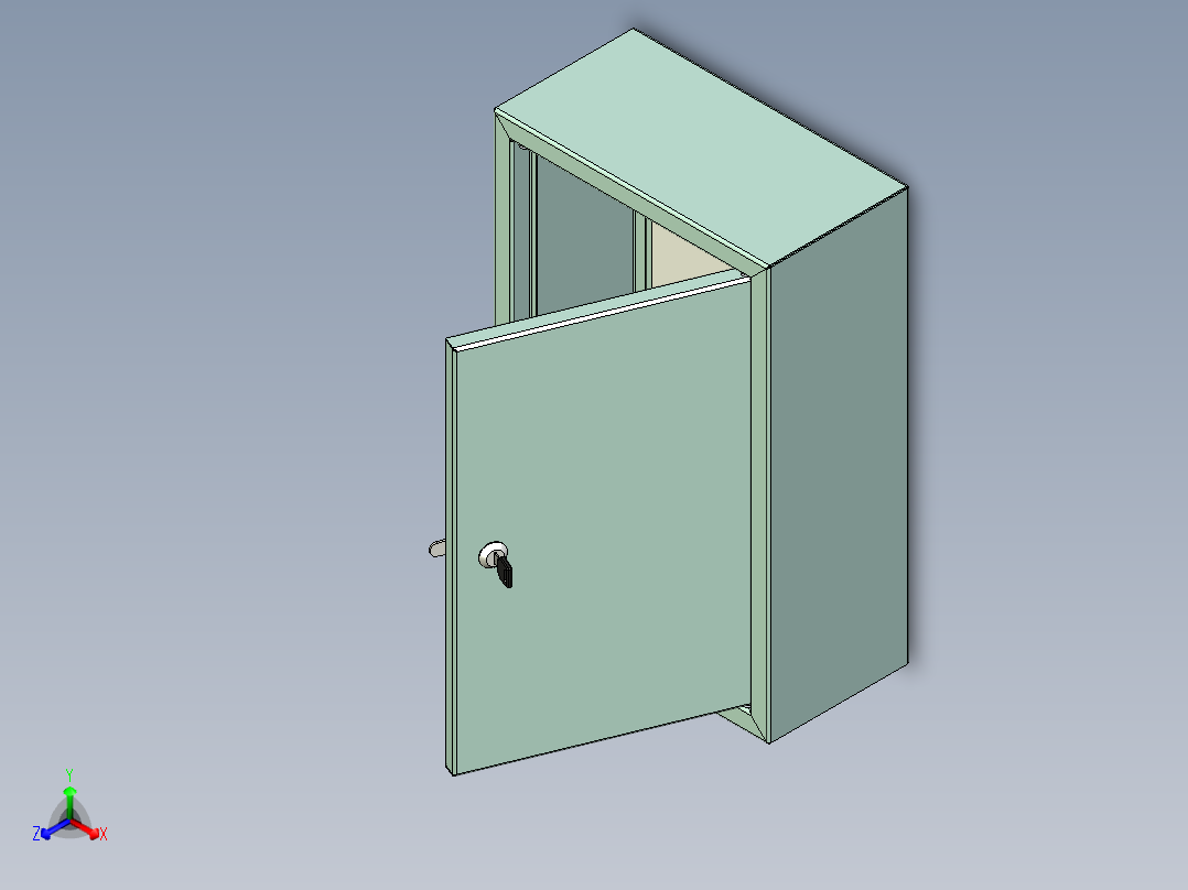 电器柜 电控柜 (127) 机械设计素材主视图
