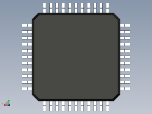元器件3D封装QFP44_FPT-44P-M04153后视缩略图
