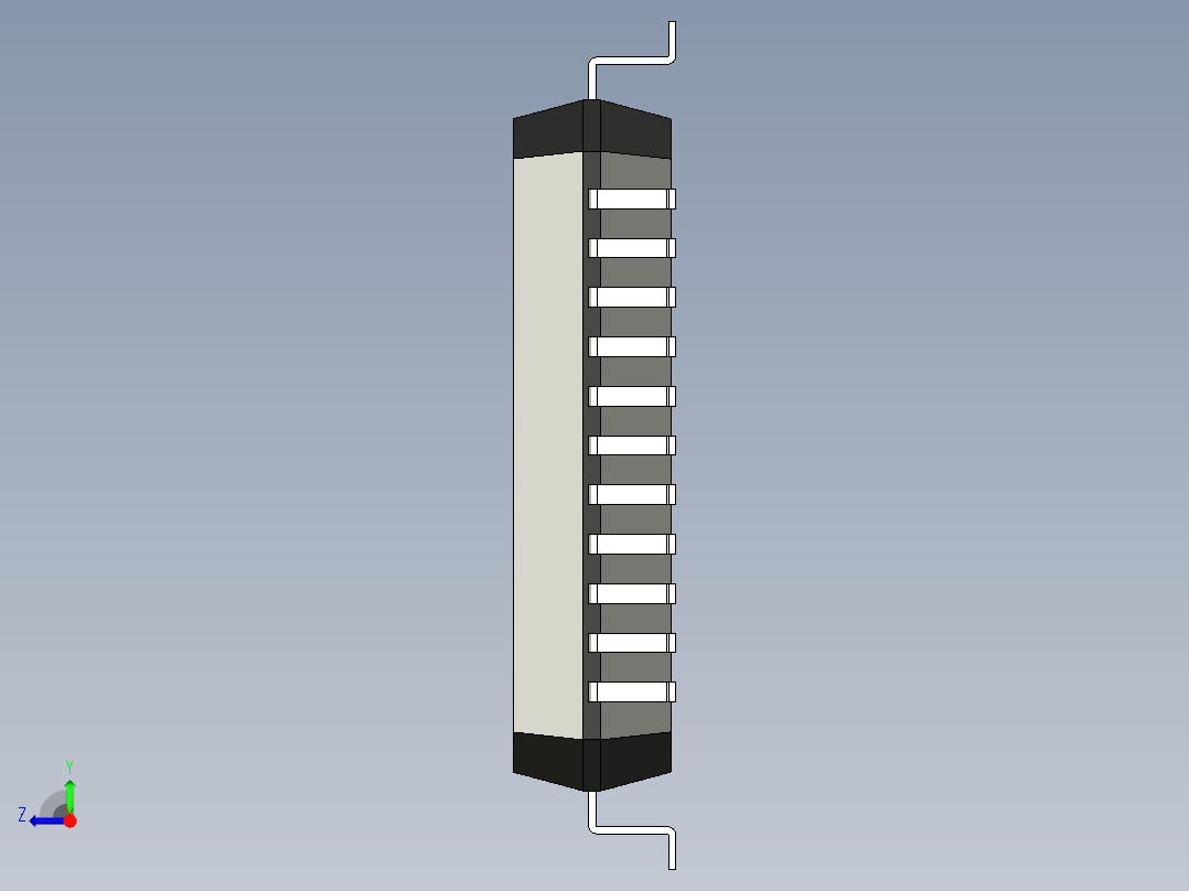 元器件3D封装QFP44_FPT-44P-M04153右视图