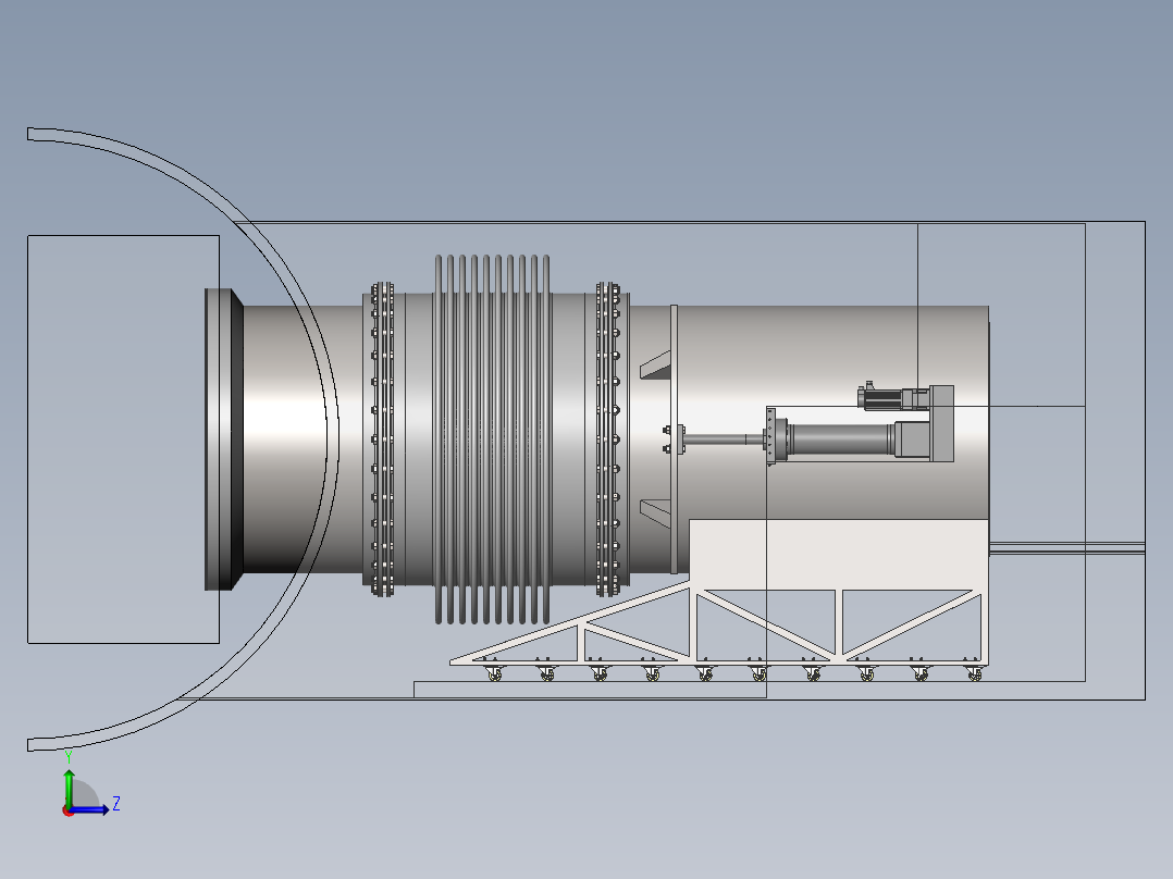 接驳装置模型左视图
