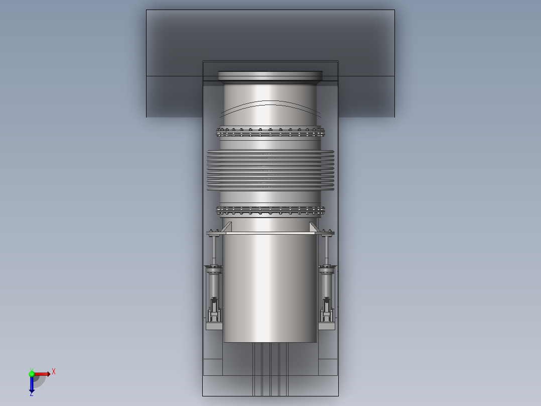 接驳装置模型俯视图