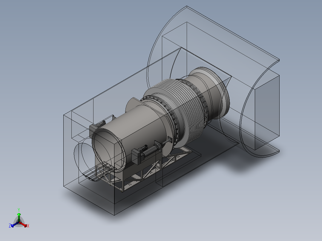 接驳装置模型正等轴测图