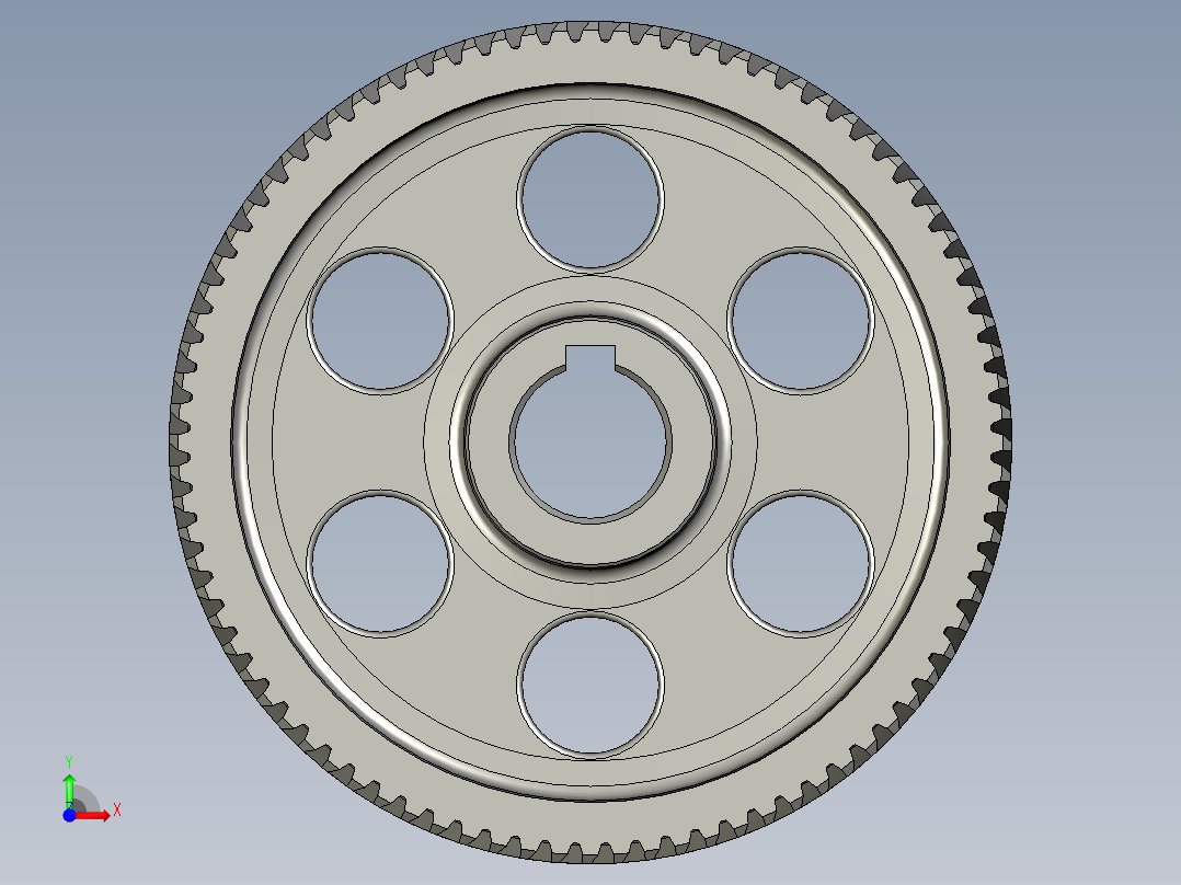 RED二级斜齿轮减速箱前视图