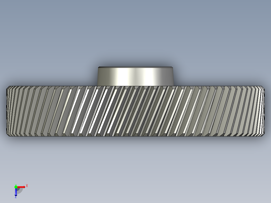 RED二级斜齿轮减速箱俯视图