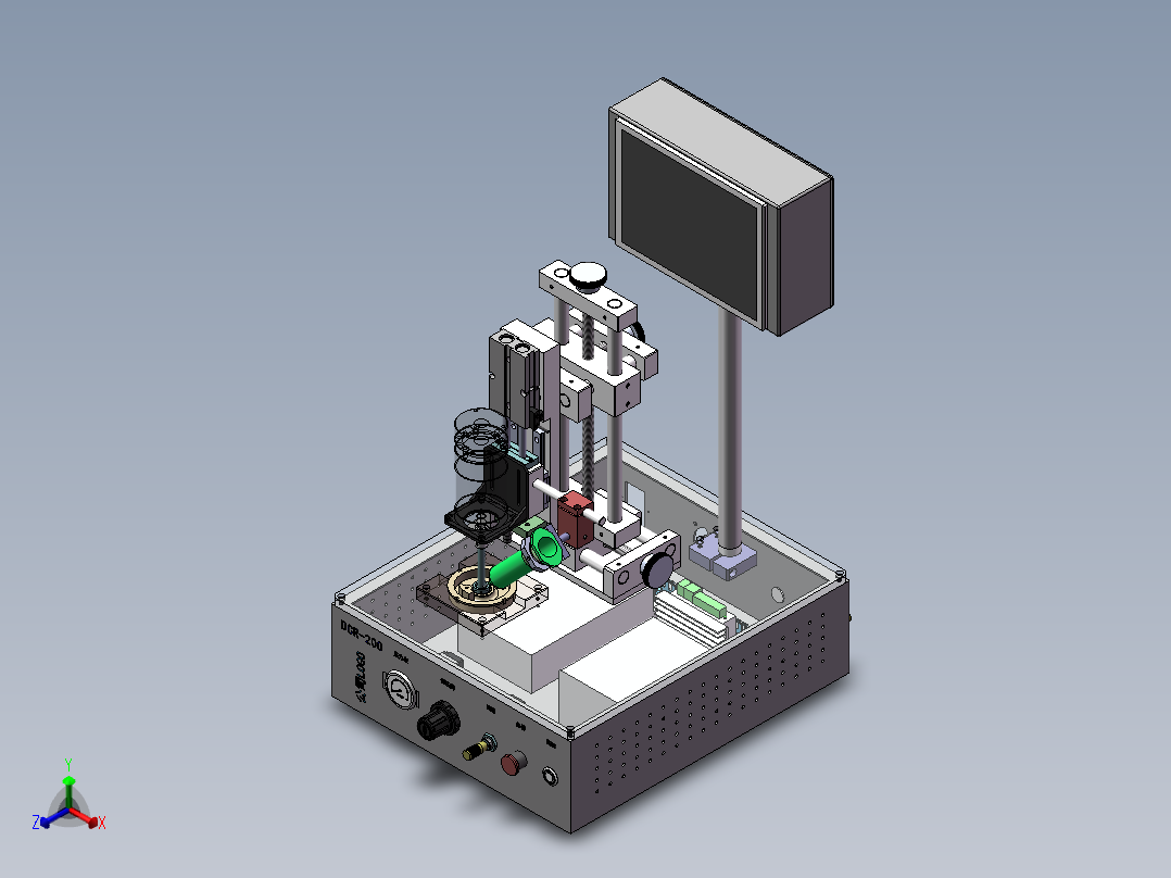 离心点胶机平正等轴测图