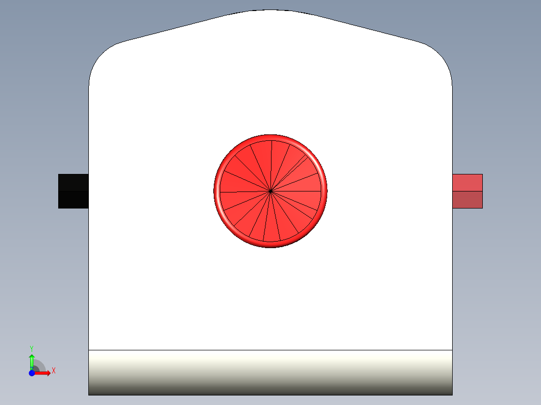 Badlands 2000 磅绞车 ATV用--stp前视图