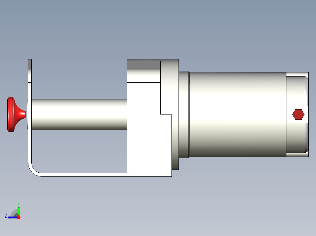 Badlands 2000 磅绞车 ATV用--stp右视图