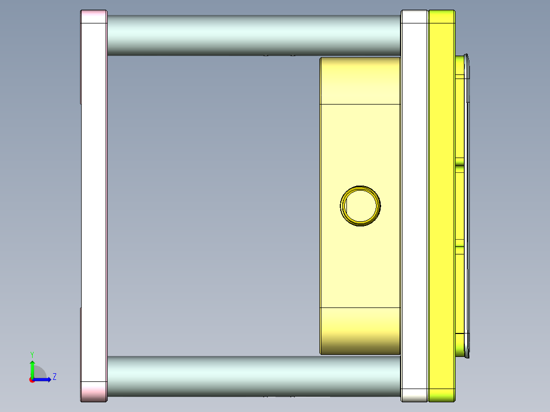 UX305-A-笔记本CNC工装夹具三维模型CNC2左视图