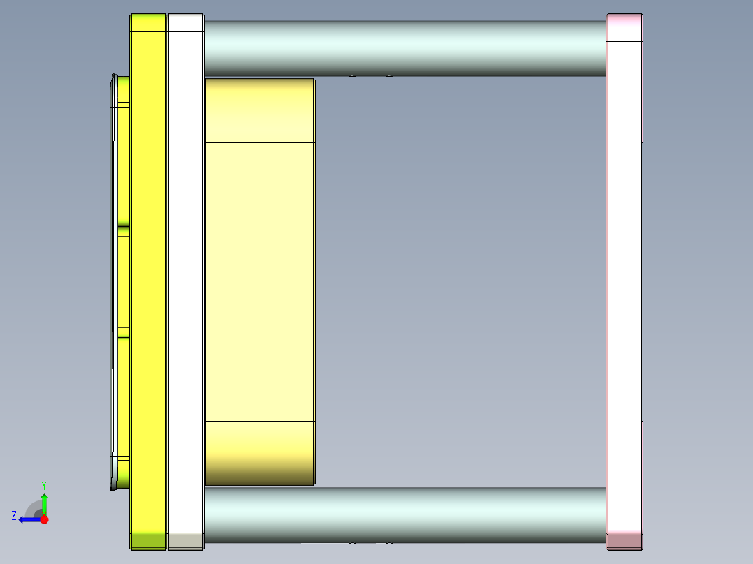 UX305-A-笔记本CNC工装夹具三维模型CNC2右视图