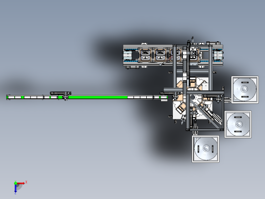 全自动电表（NB和IC卡表）控制和上壳装配线sw16可编辑俯视缩略图