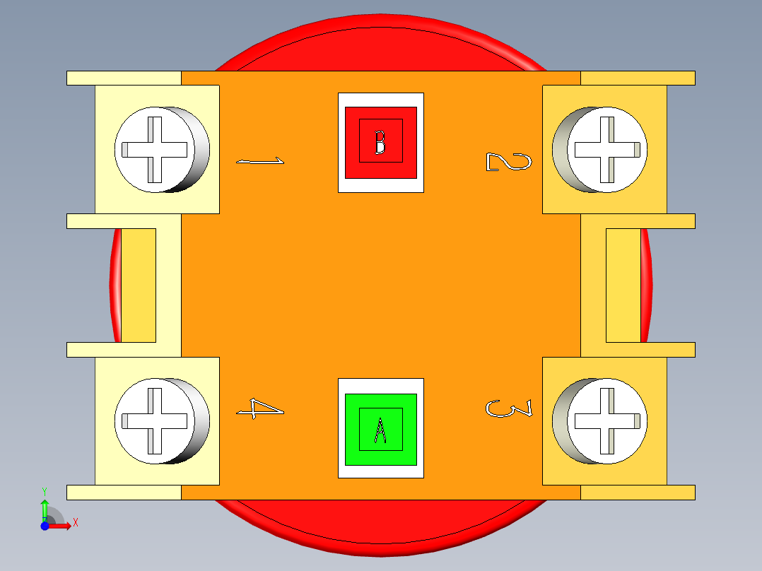 德力西电气LAY7-11M 红前视图