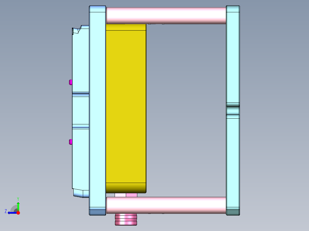 EDA50-笔记本CNC工装夹具三维模型CNC2-181201右视图