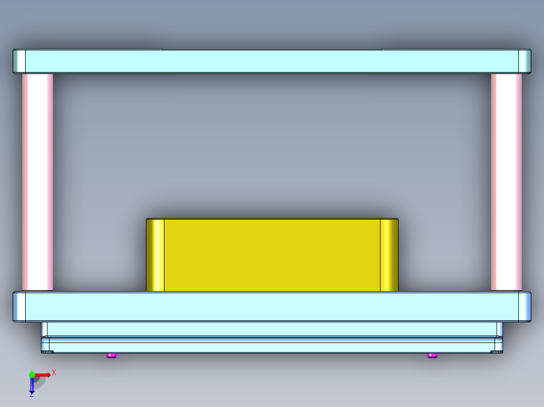 EDA50-笔记本CNC工装夹具三维模型CNC2-181201俯视图
