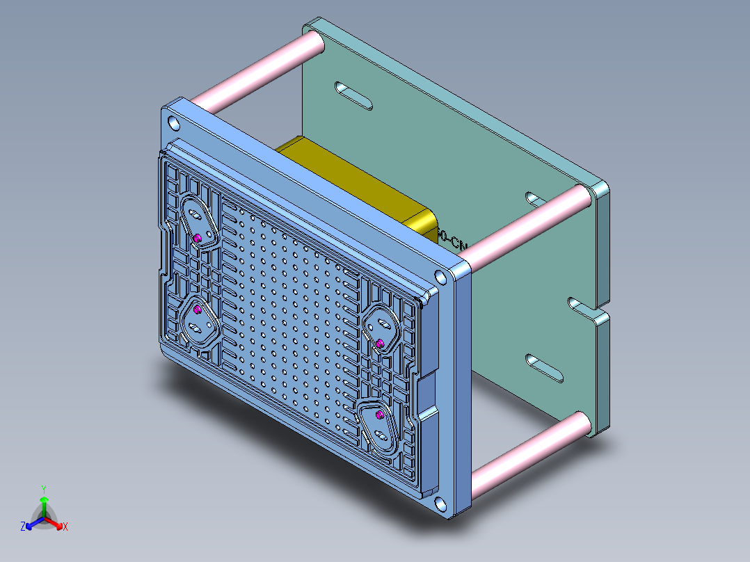 EDA50-笔记本CNC工装夹具三维模型CNC2-181201正等轴测图